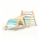 Triangle De Pikler + Grand Toboggan Double Face + Bascule D'Équilibre
