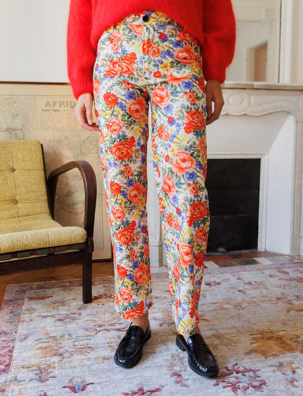 Pantaloni Floreali Multi Jordy