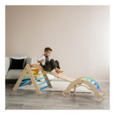 Triangle De Pikler + Grand Toboggan Double Face + Bascule D'Équilibre