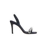 Catena Notte Black & Glam High-Heel Slingback Sandal