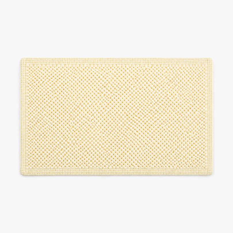 Tapis De Bain En Coton Bouclé - Beurre