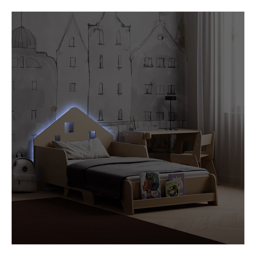 Lit Cabane Extensible Avec Éclairage Led