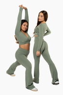 Top Crossed Manches Longues - Pistachio