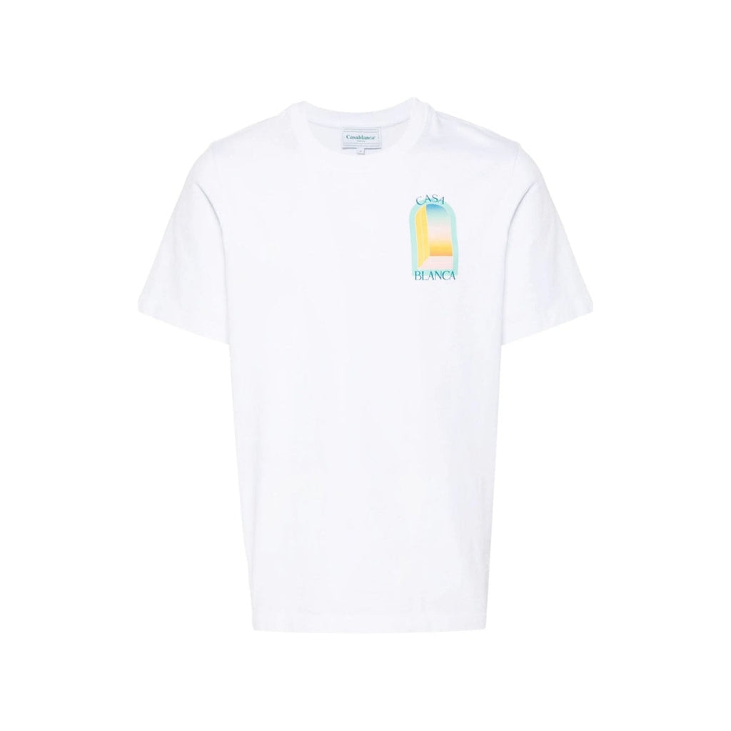 Casablanca - Camiseta L'Arche Gradient Pastel SS23 - Blanco