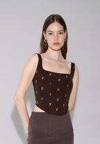 Adina Corset - Chestnut