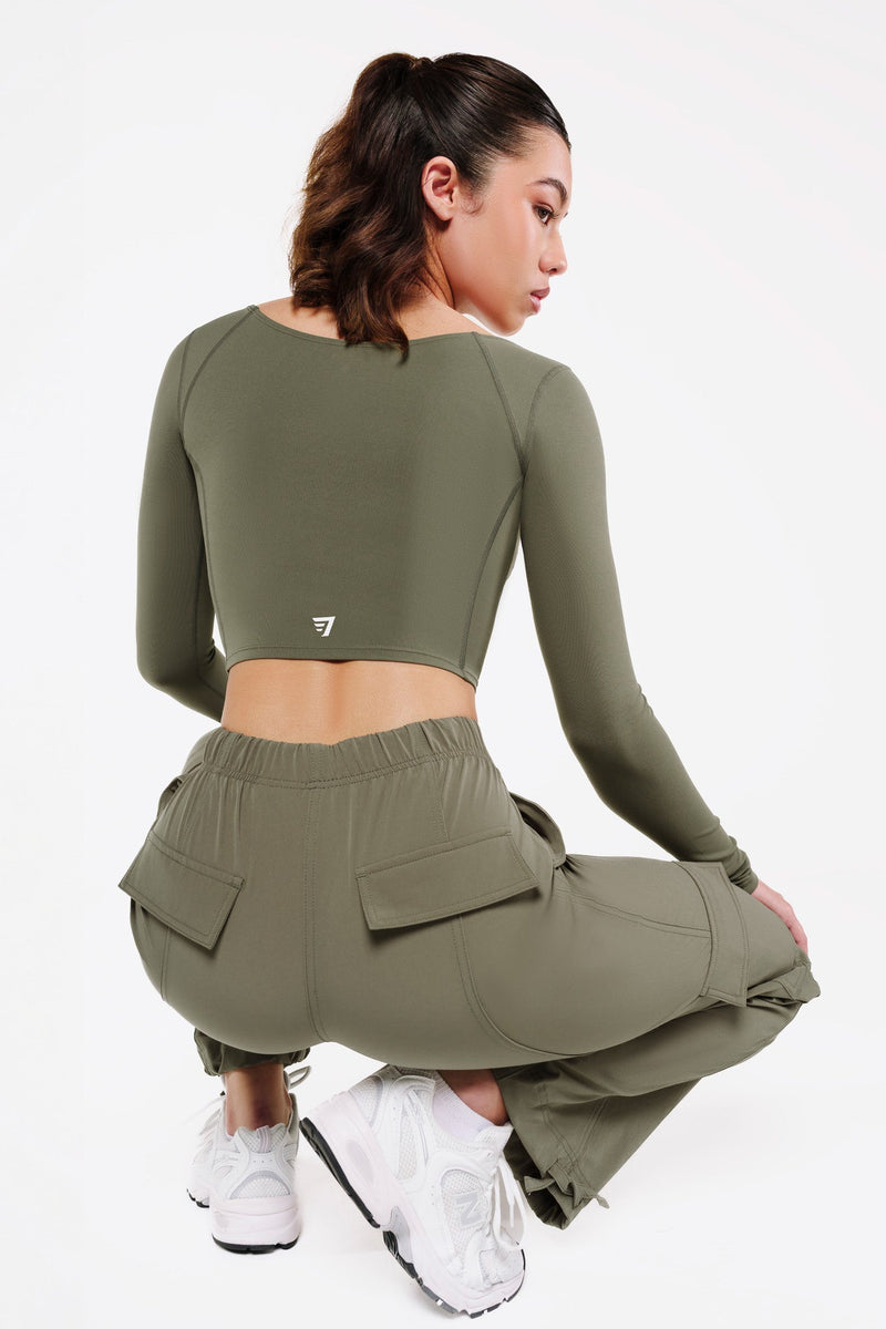 Top Square Manches Longues - Forest Mist