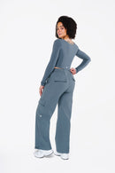 Top Square Manches Longues - Blue Fog