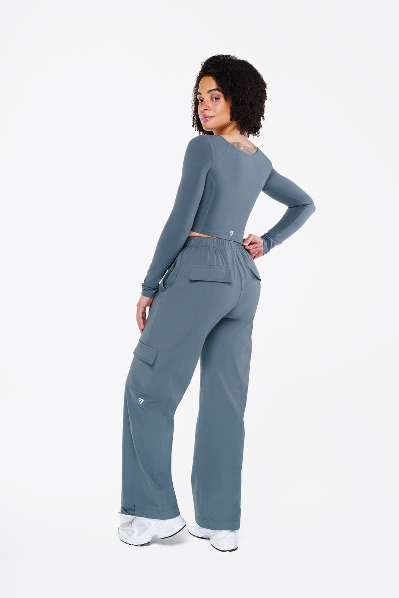 Top Square Manches Longues - Blue Fog