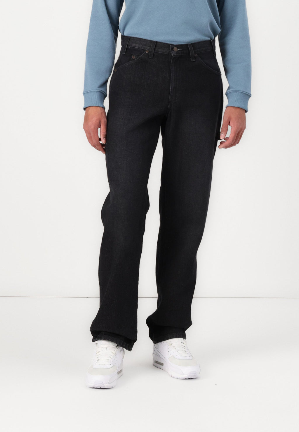 Jeans da lavoro Utility, vestibilità comoda - Denim nero - Uomo