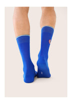 Nessy Fil d'Écosse Mid-Calf Socks - Nautical Blue