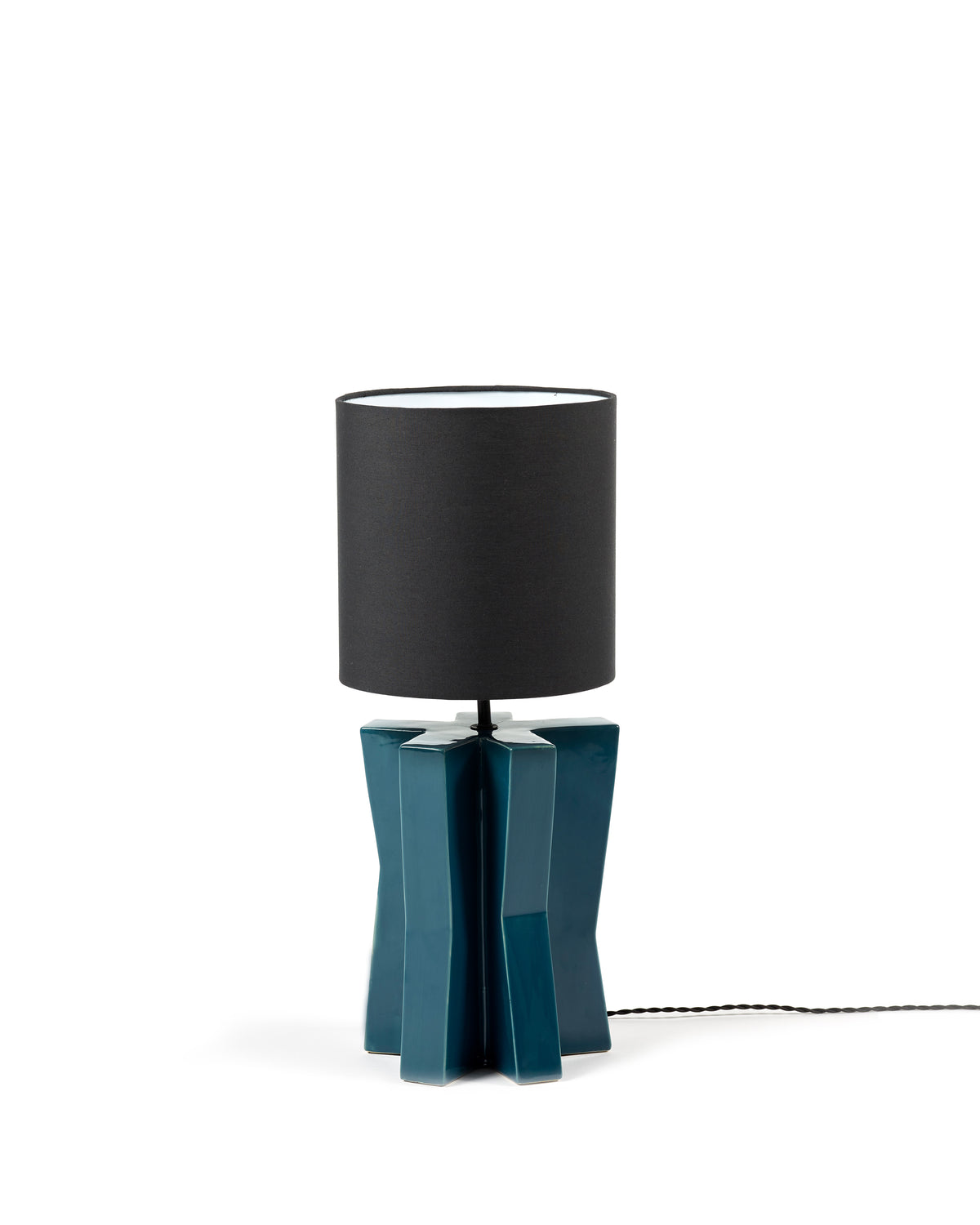 Lighting Yucca - Lampe De Table °1 - Grès - Bleu/Noir