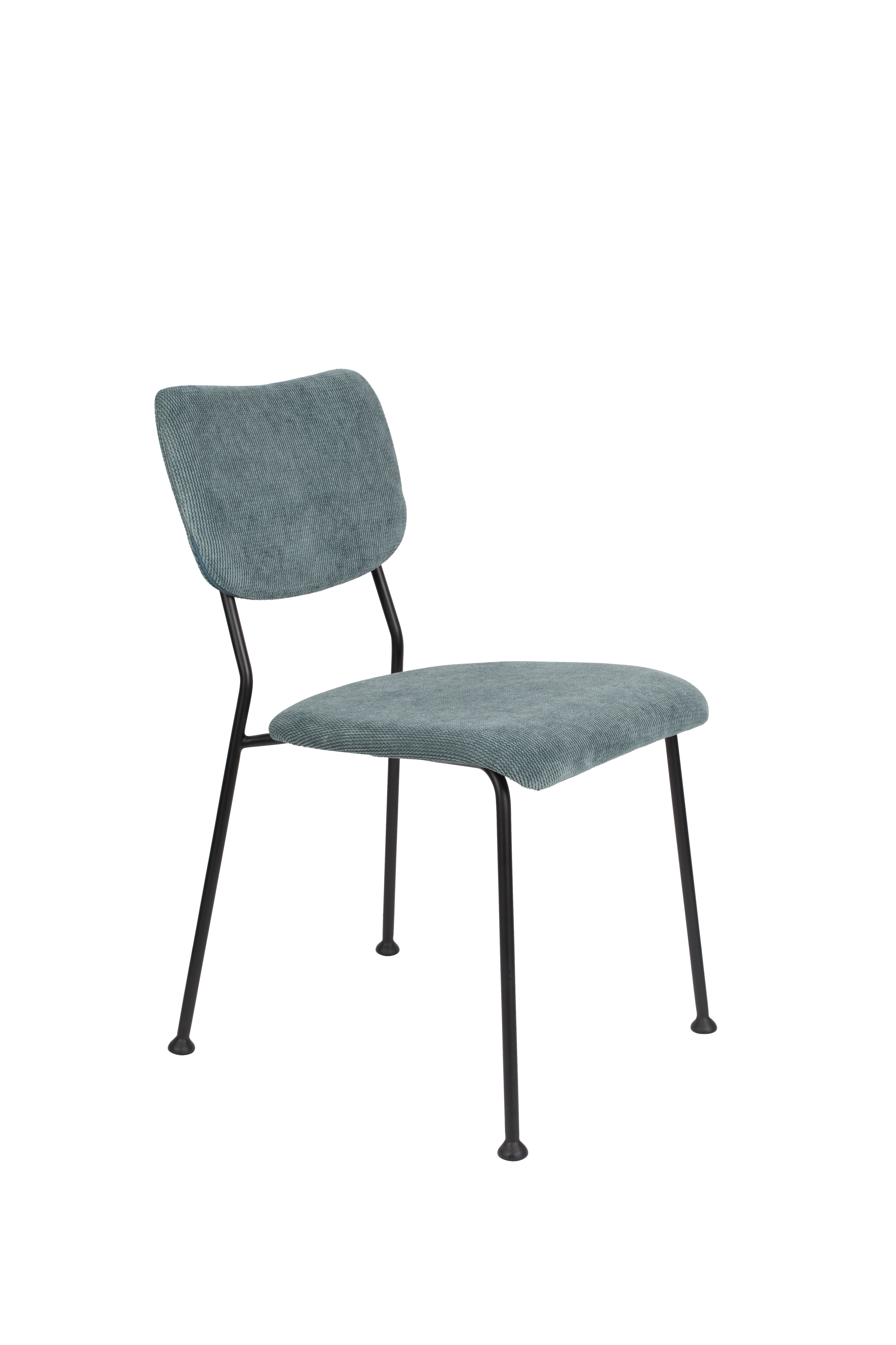 Benson - Chaise De Salle À Manger - Tissu - Gris/Bleu