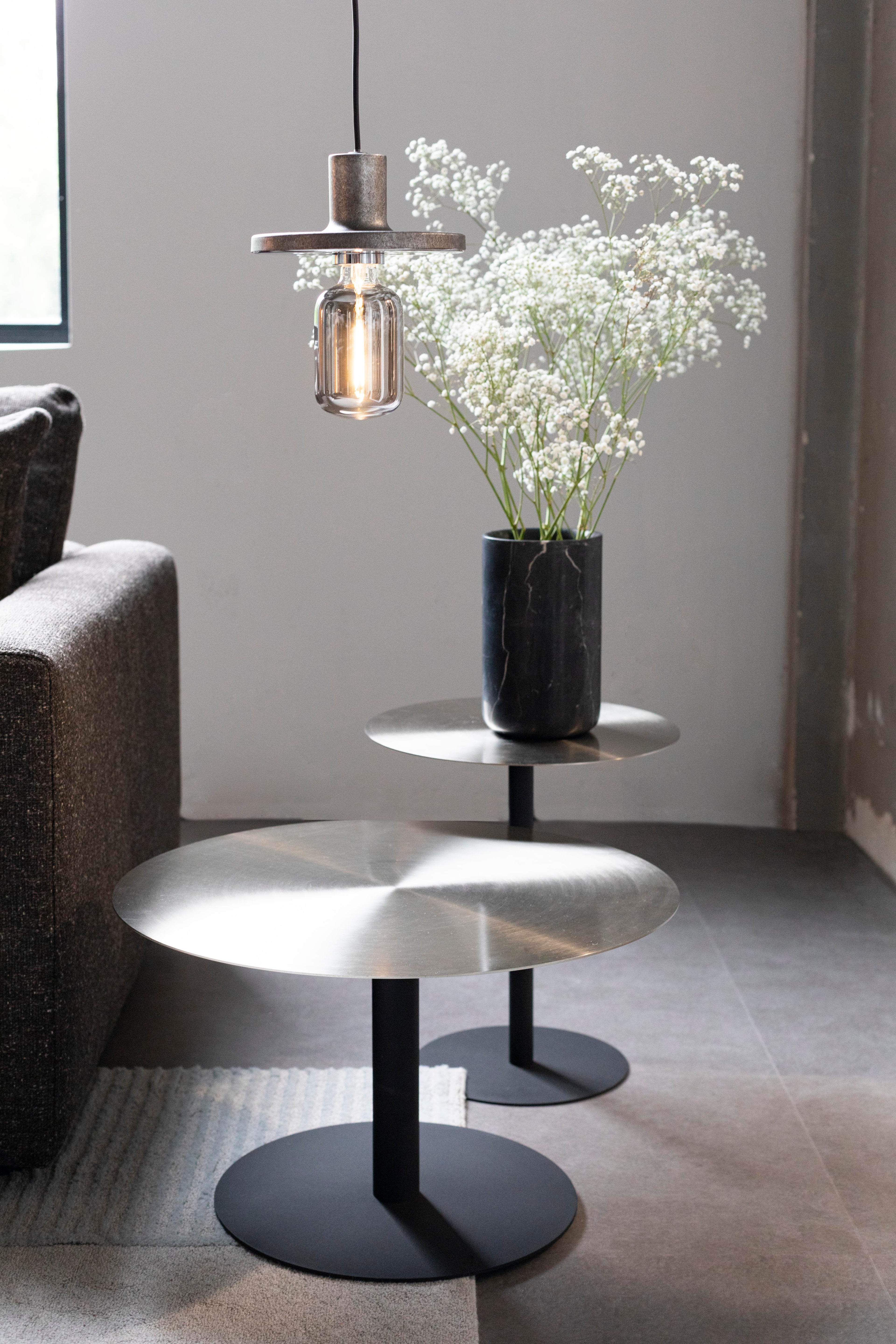 Snow Brushed - Coffee Table - Steel - Satin/Silver