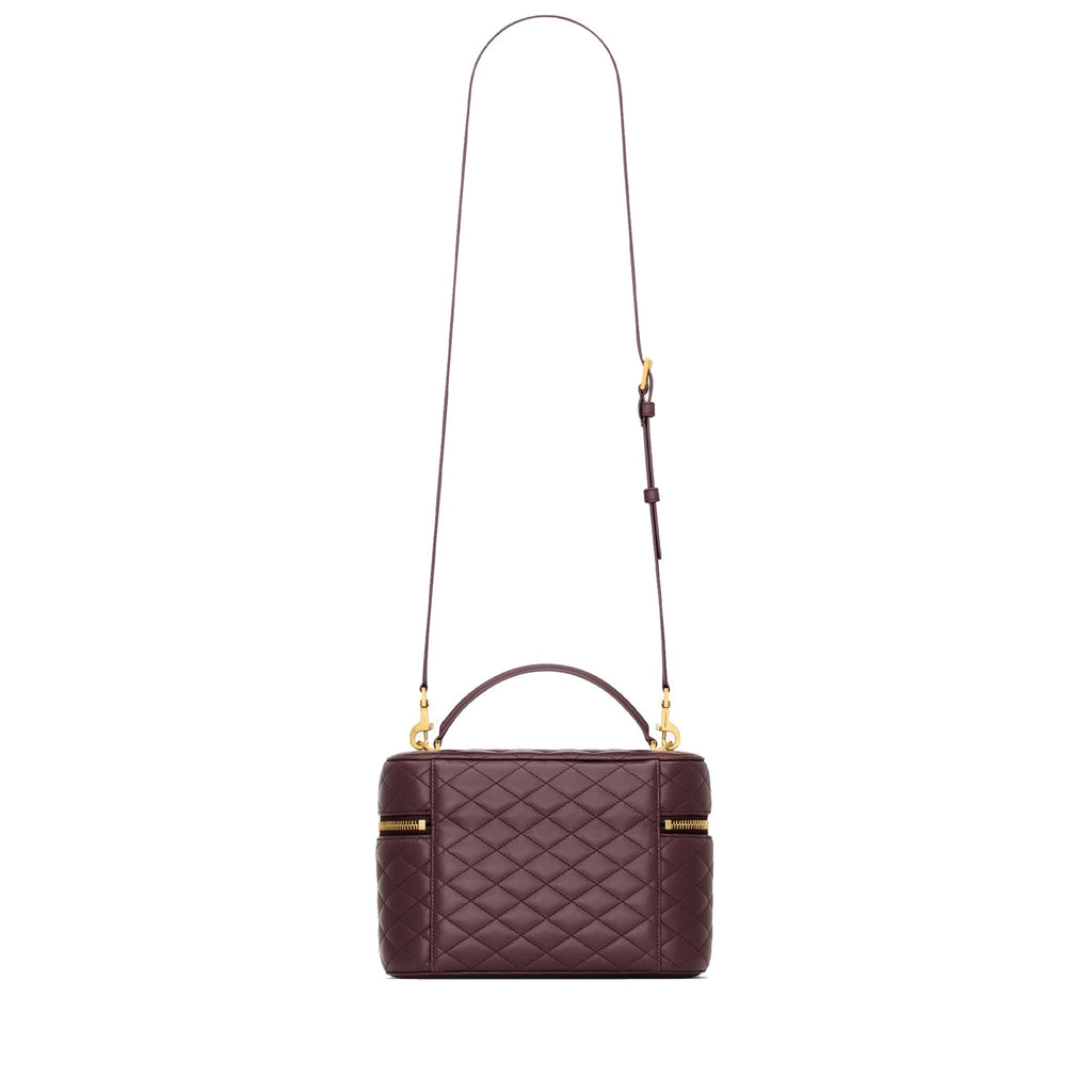 Saint Laurent - Bolso de tocador grande Gaby - Mujeres - Burdeos
