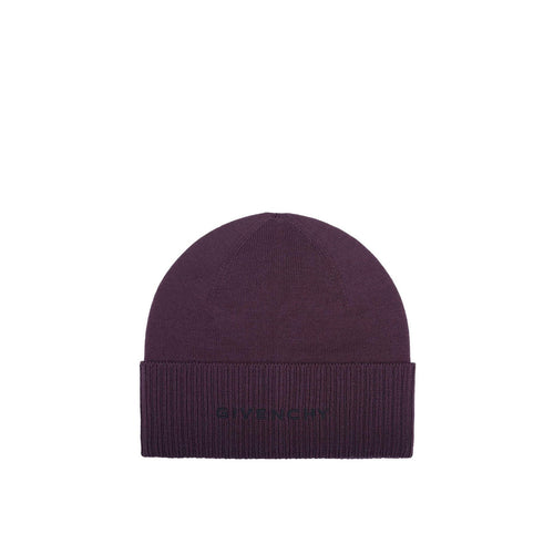 Gorro de lana con logo de Givenchy - Hombres - Púrpura