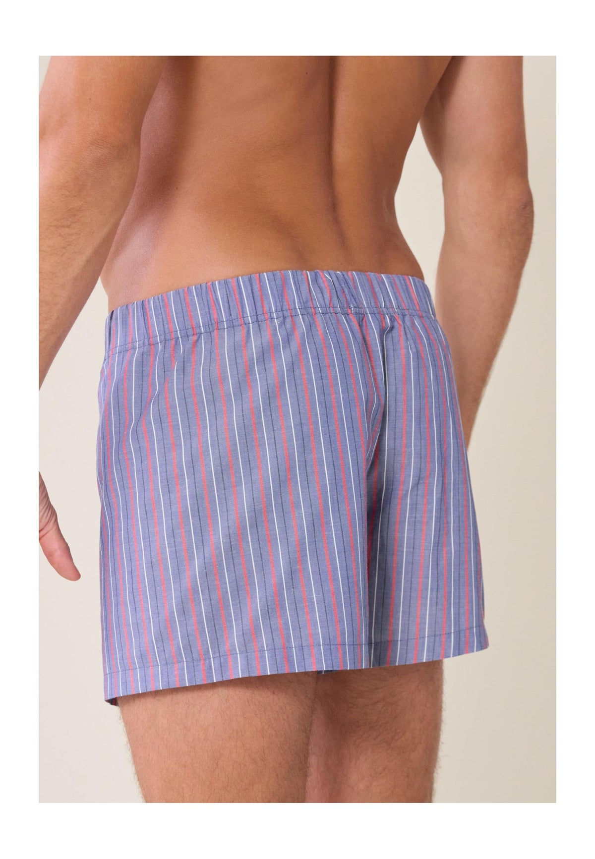 Jacques Tricolour Striped Cotton Boxer Shorts
