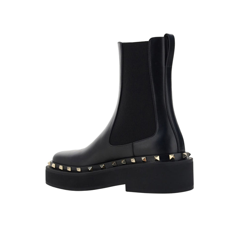 Bottes - Valentino Garavani Rockstud M-Way Ankle  - Black