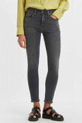 Taille : 37 (Es) - Levi'S 721 High Rise Skinny Jean Femme 27W/28L Gris Taille Haute Denim Stretch