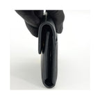 Portefeuille Christian Dior Saddle Lotus Mini Cuir - Noir