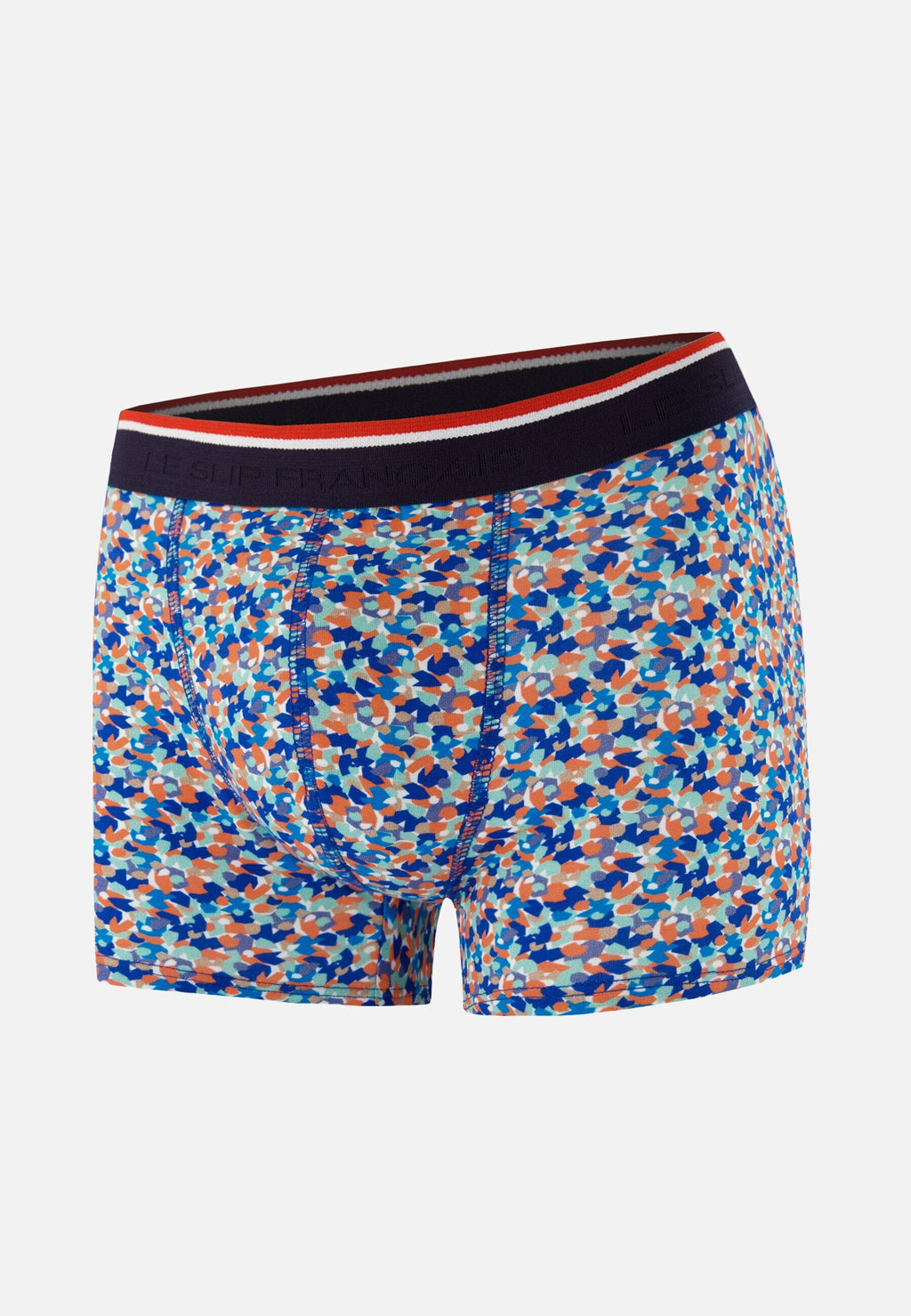 Boxer Marius Confetti En Coton - Bleu Nautique