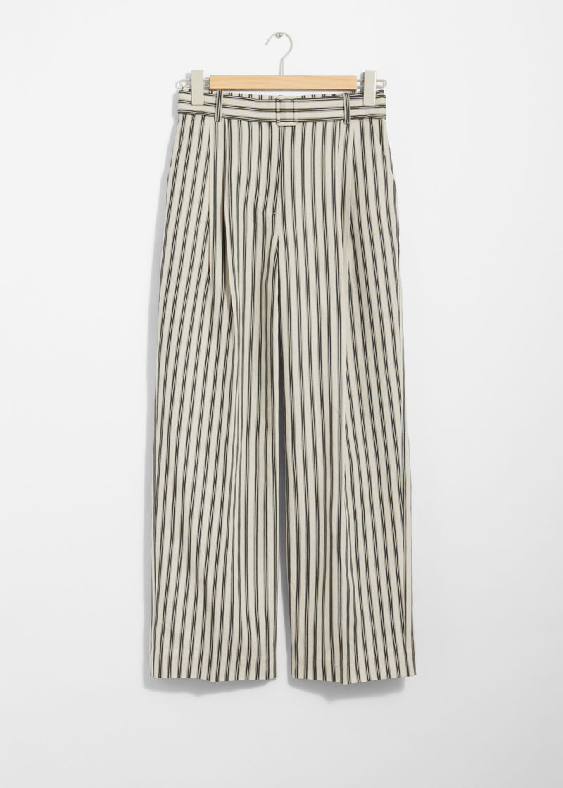 Pantalón La Paul Pantalón de rayas - Beige - Mujer