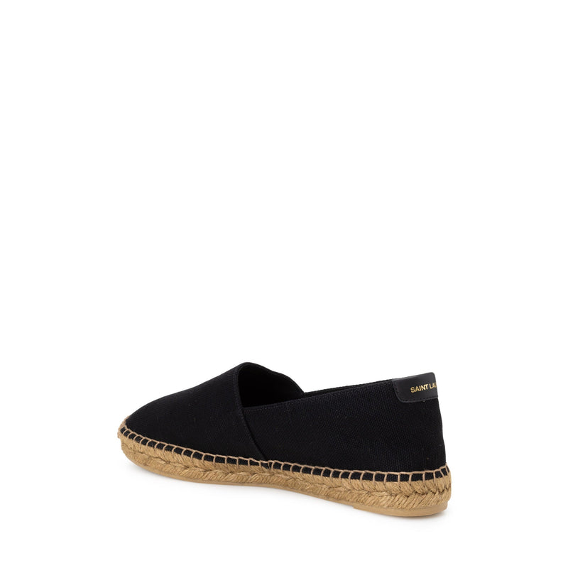 Espadrilles - Saint Laurent Logo - Black