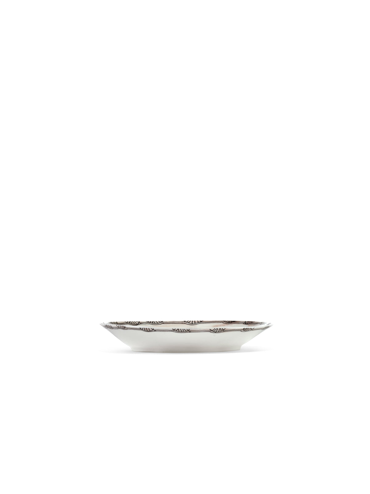 Midnight Flowers - Lot De 2 Assiettes Creuses - S - Porcelaine Bone China - Mirtillo Nude