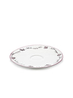 Midnight Flowers - Lot De 2 Soucoupes Pour Consommé - Porcelaine Bone China - Foncé Viola