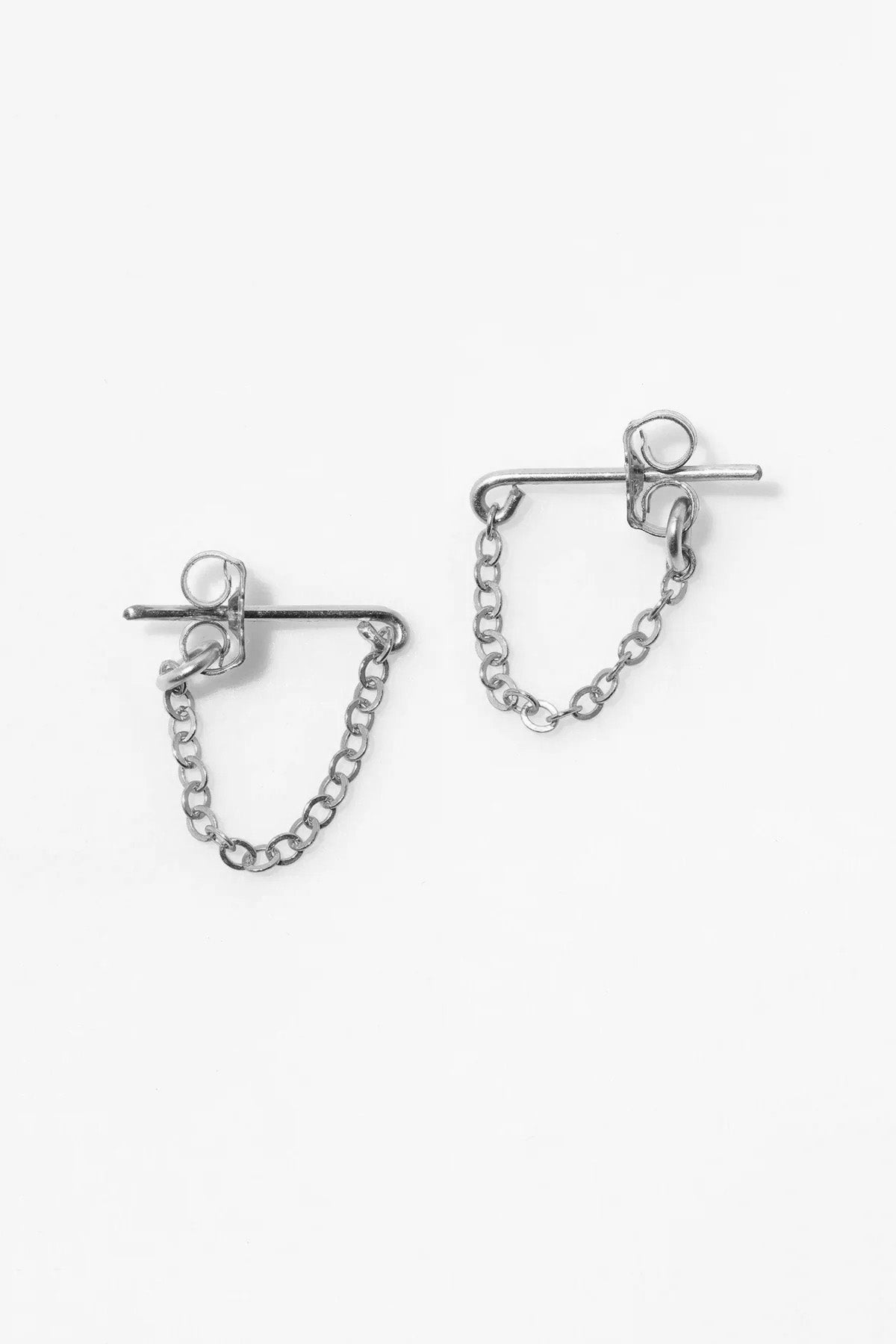 Boucles D'Oreilles Chaînette Essentiel - Argent