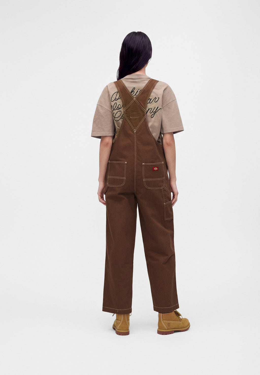 Salopette in denim Hickory - Marrone legno - Donna