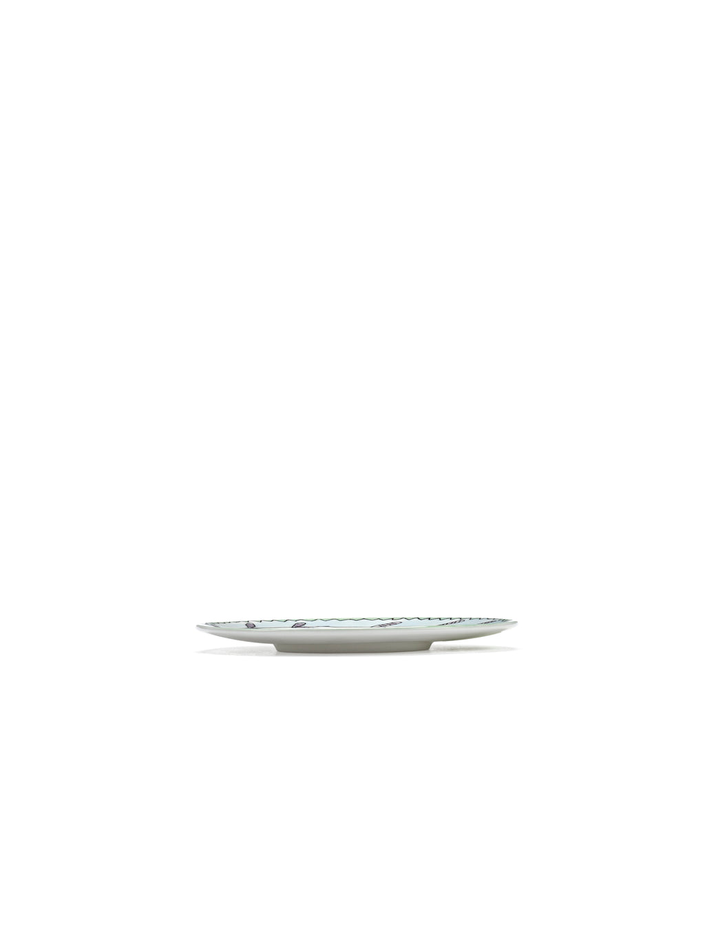 Midnight Flowers - Lot De 2 Soucoupes Pour Tasse À Café Haute - Porcelaine Bone China - Blossom Milk