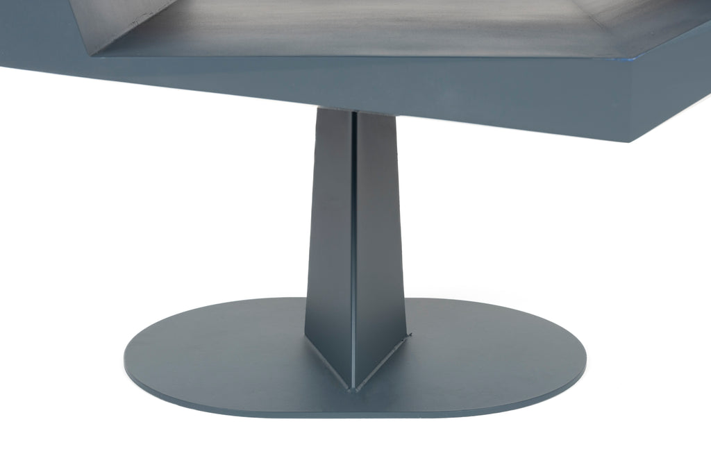 North - Side Table - Resin - Blue/Black