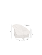 Emilius - Lounge Armchair - Fabric - Beige