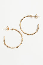 Torsade Hoop Earrings