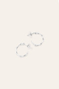 Mini Créoles Torsade - Argent