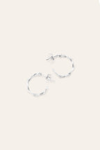 Mini Créoles Torsade - Argent