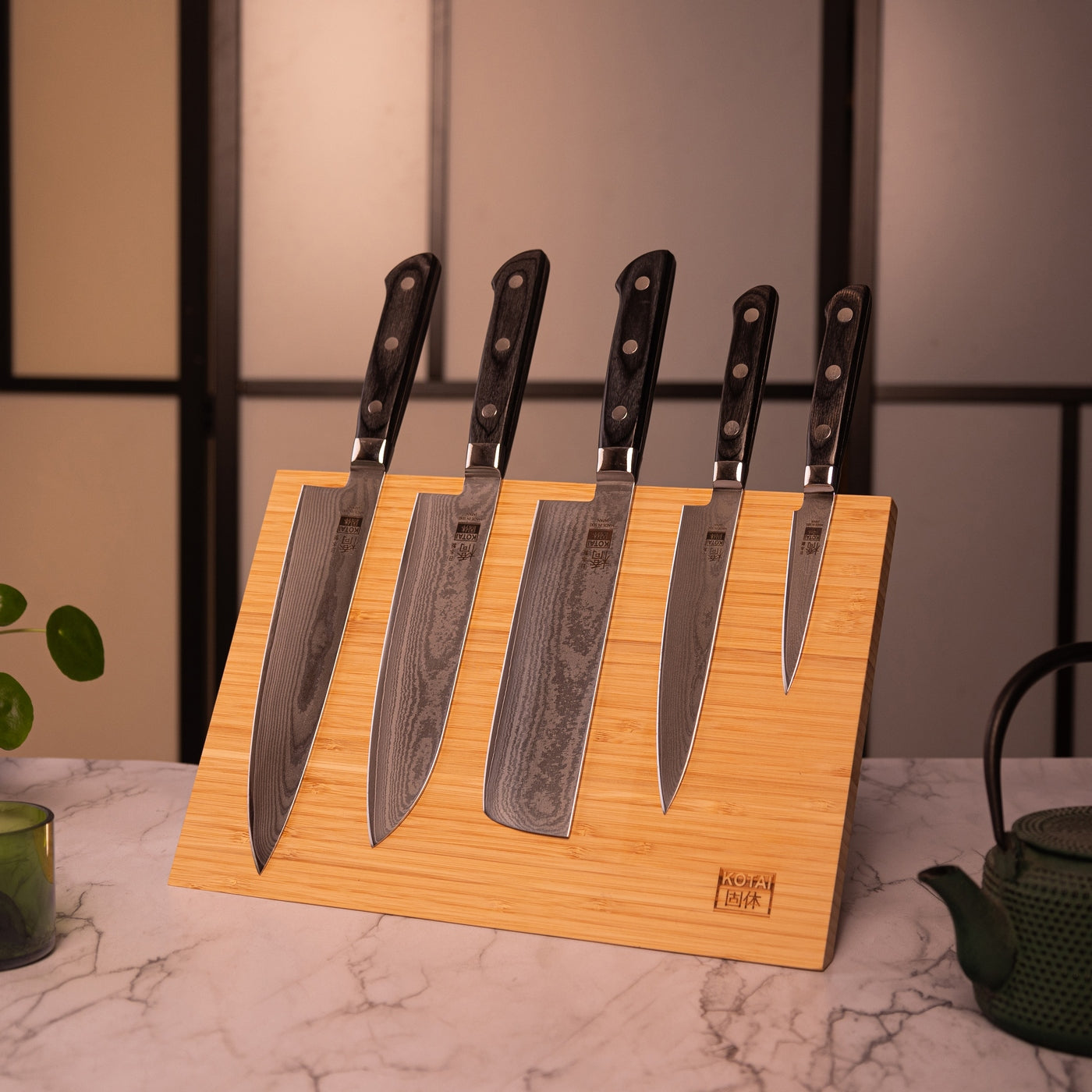 Hashi Damas Collection - Complete Deluxe Set 10 pieces: 5 knives + 5 accessories