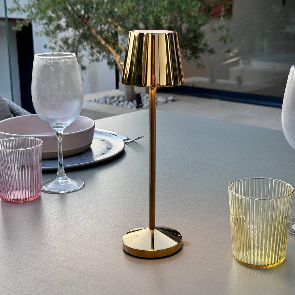 Emily - Lámpara de mesa inalámbrica - Acero - Oro