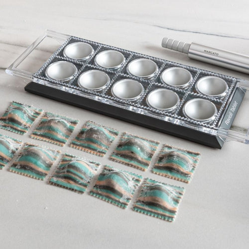 Tablette À Raviolis - 10 Carrés - Gris Poudré