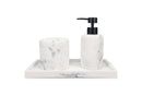 Suds - Distributeur De Savon Marble - Polyrésine - Blanc