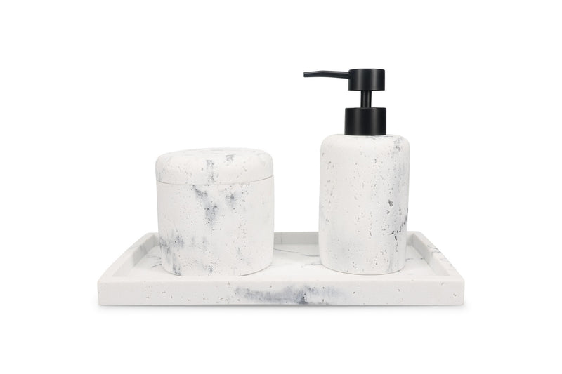 Suds - Distributeur De Savon Marble - Polyrésine - Blanc