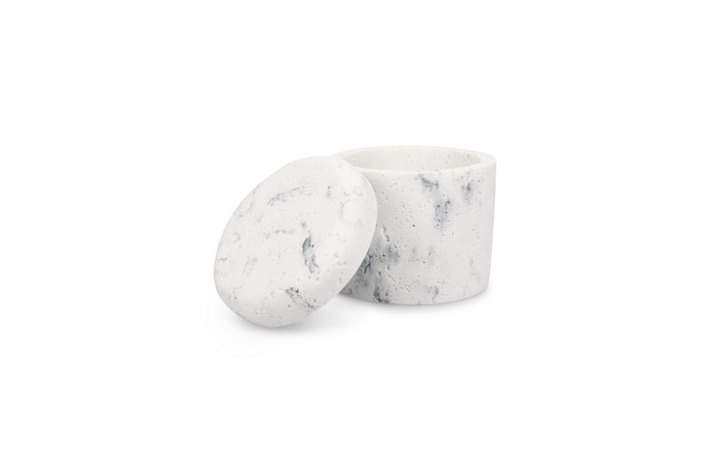 Suds - Pot De Stockage Marble - Polyrésine - Blanc