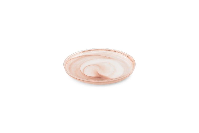 Twirl - Set De 6 Assiettes Plates - Verre - Ambre