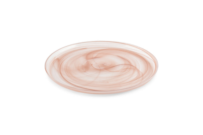 Twirl - Set De 6 Assiettes Plates - Verre - Ambre