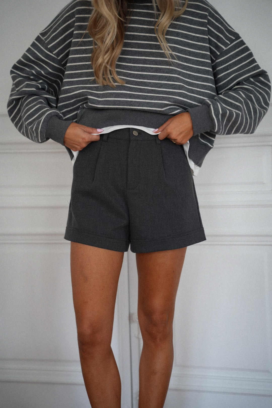 Short Taille Haute Dona - Gris