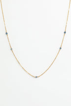 Collar-Pulsera Doble Satellite - Zafiro