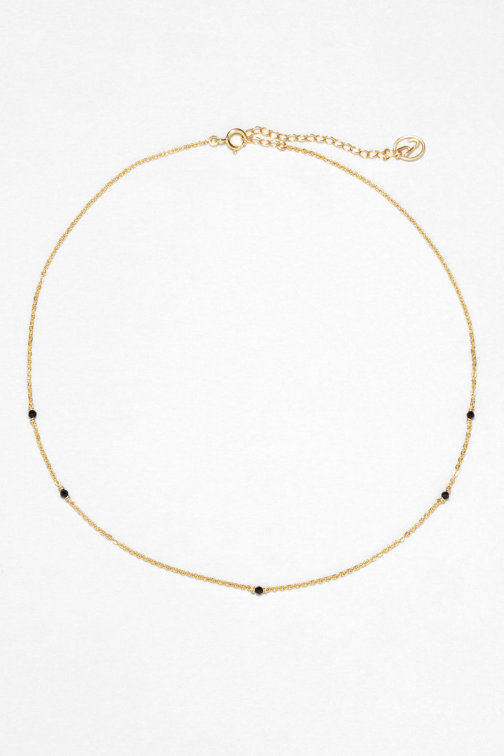 Collier-Bracelet Satellite - Agate Noire