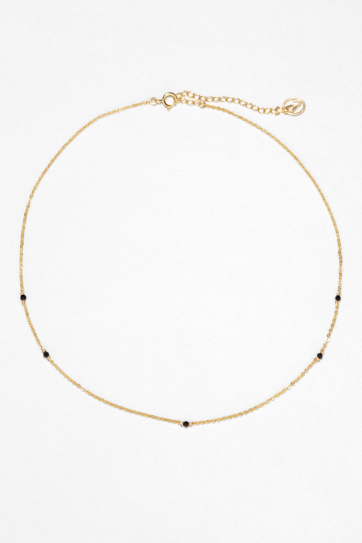 Collier-Bracelet Satellite - Agate Noire
