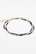 Collier-Bracelet Double Queen - Azur