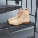 Combat Boots La Femme Impolie Daim Noisette